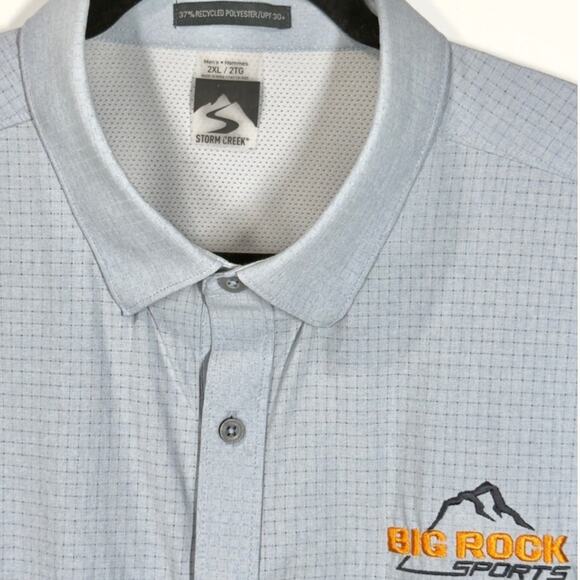 Storm Creek Button Down Performance Shirt Vented Fishing Outdoors Mens Size 2XL - Picture 2 of 9